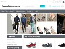 Tablet Screenshot of esteemforthehome.ca